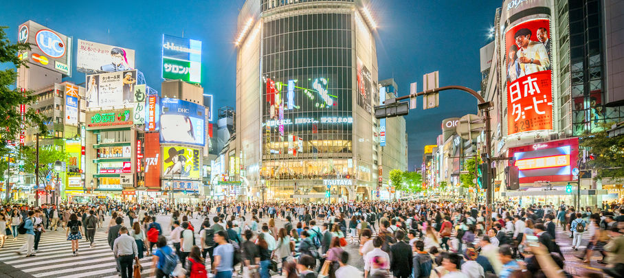 Rondreis Japan en Shibuya Crossing, Tokyo