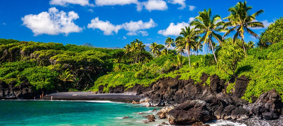 Rondreis Amerika en ontdek dan ook Wai'anapanapa State Park op Maui, Hawaii
