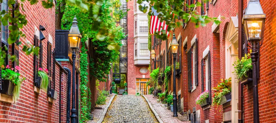 Acorn Street Boston, Massachusetts