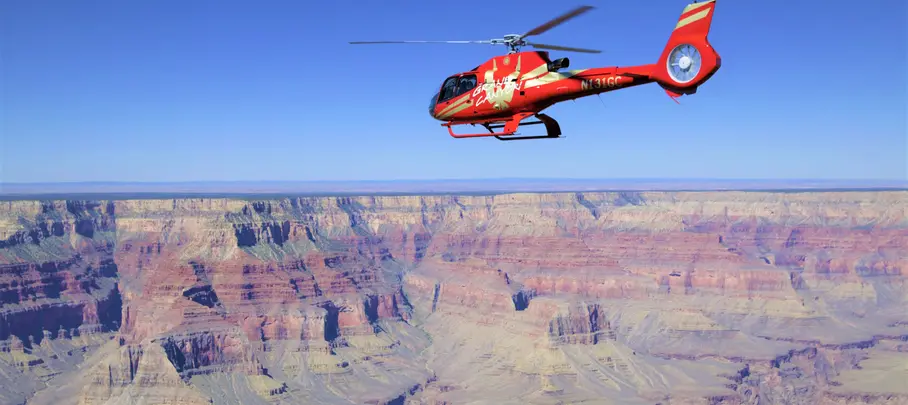 Helikoptervlucht over de Grand Canyon