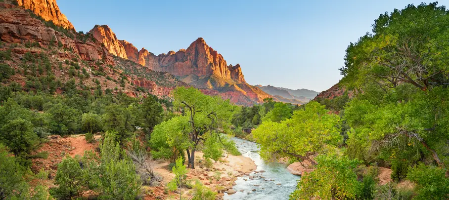 The Watchman trail bij Zion National Park