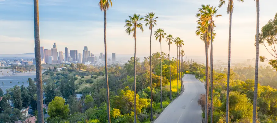 De snelweg naar Los Angeles