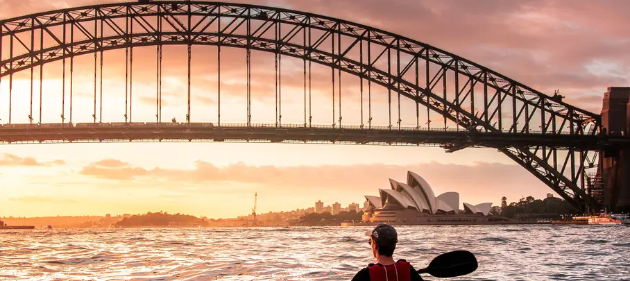 Kajakken in Sydney