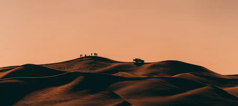 Op safari in de woestijn bij Dubai