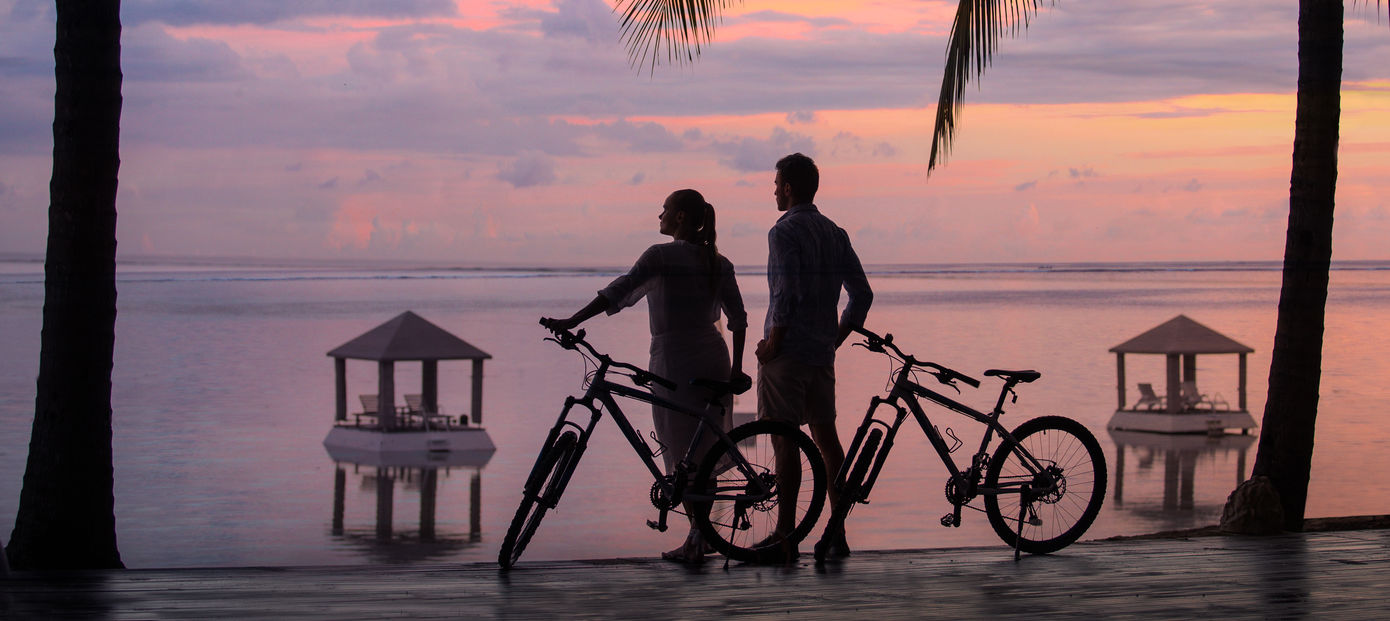 Fietsen langs de kust van Sanur, Bali
