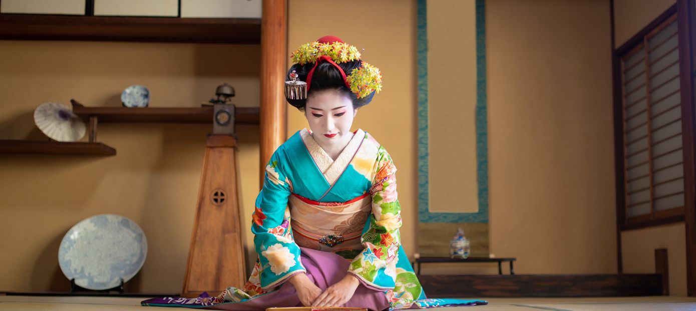 Maiko (leerling-geisha) in Kyoto