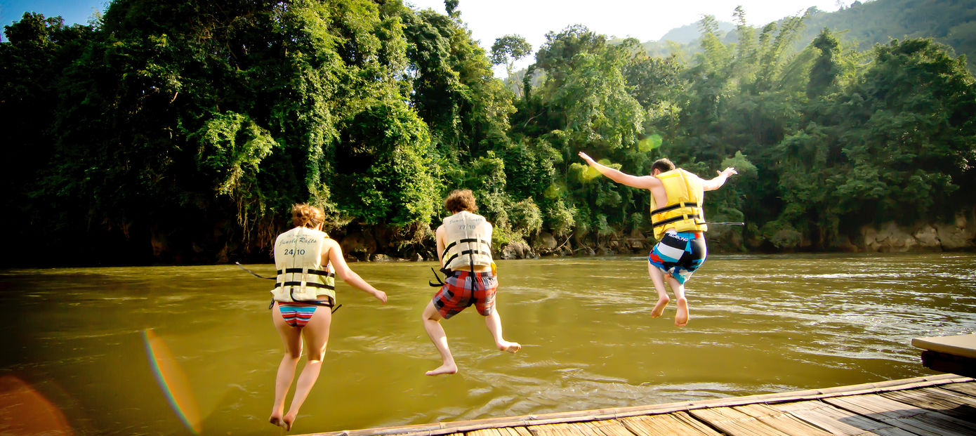 Zwemmen in River Kwai