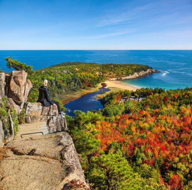 Uitzichtpunt in Acadia National Park