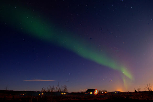 Noorderlicht spotten in IJsland