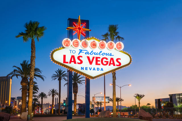 Welkom in Las Vegas bord