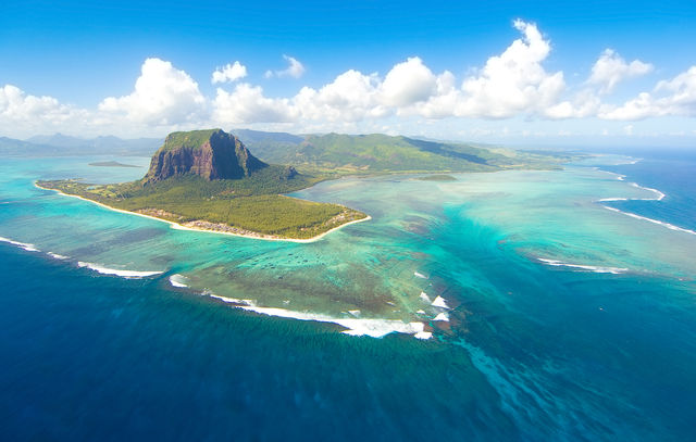 Uitzicht over Mauritius