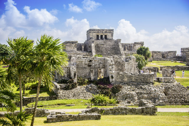 Mayaruïnes van Tulum in Yucatán, Mexico