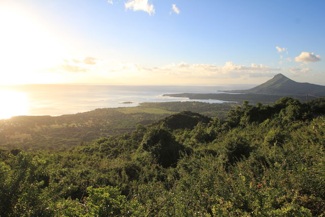 Uitkijkpunt bij Chamarel, Mauritius