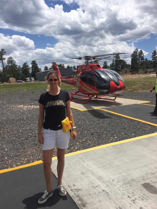 Helikopter bij de Grand Canyon