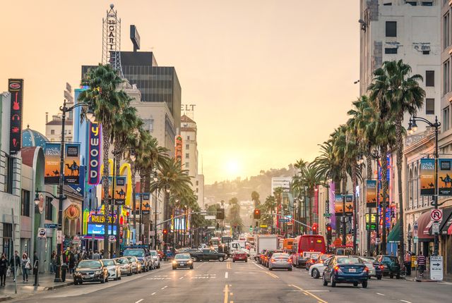 Hollywood Boulevard in Los Angeles