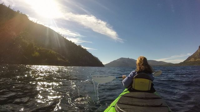 Kajakken bij Bariloche