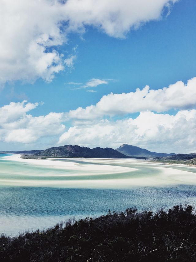 Uitzicht op Whitsundays in Australie