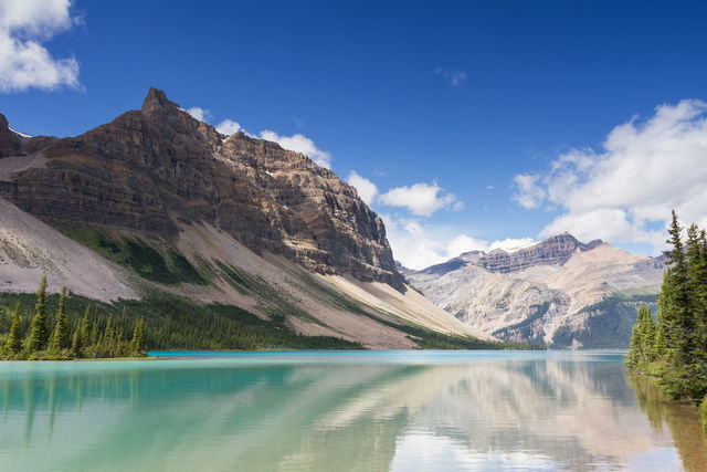 Bow Lake aan de Icefields Parkway