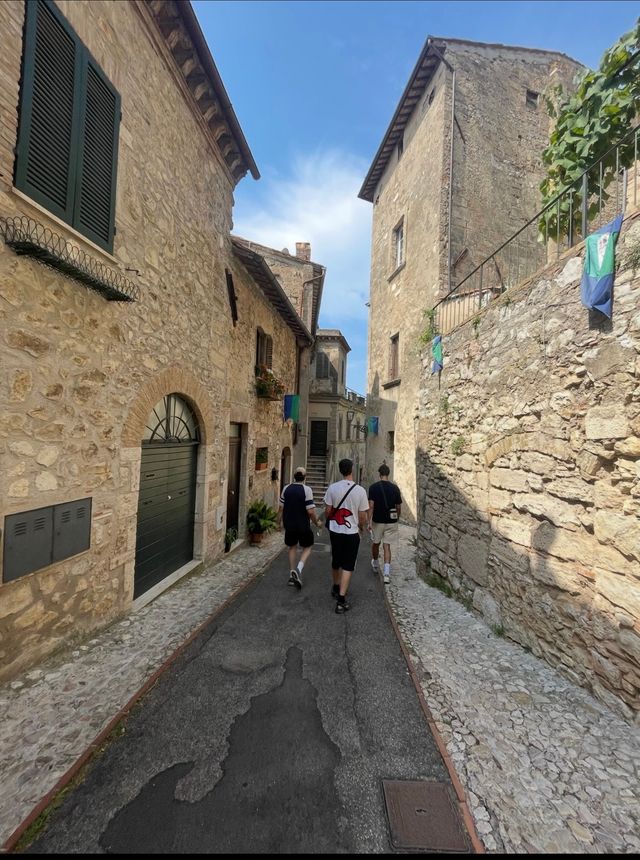 Wandelen door Assisi, Italië