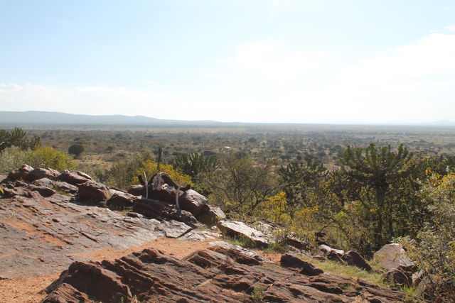 Uitzicht vanuit Maji Moto Eco Camp in Kenia