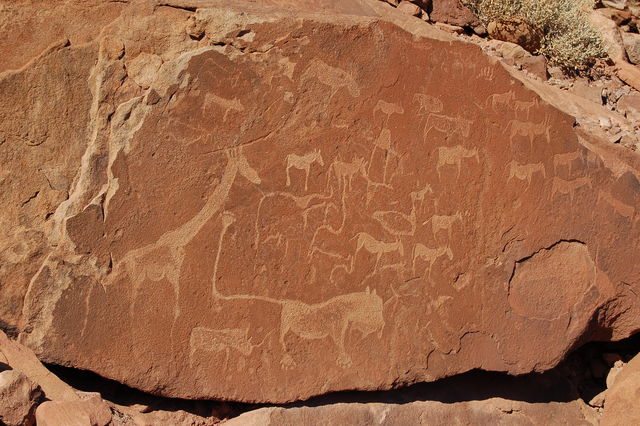Rotstekeningen in Twyfelfontein