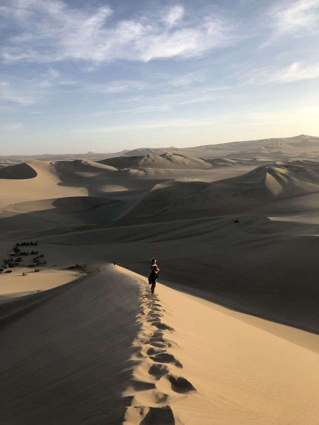 Woestijn wandeling in Huacachina Peru