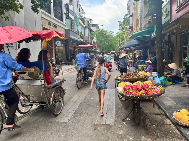 Straatmarkt in Hanoi, Vietnam