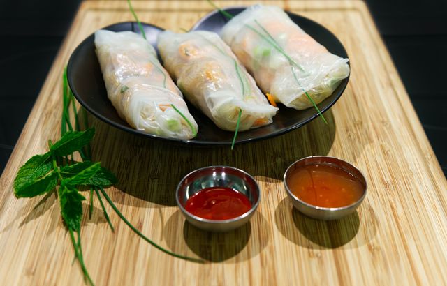 Vietnamese Summer Rolls, kookles in Hoi An