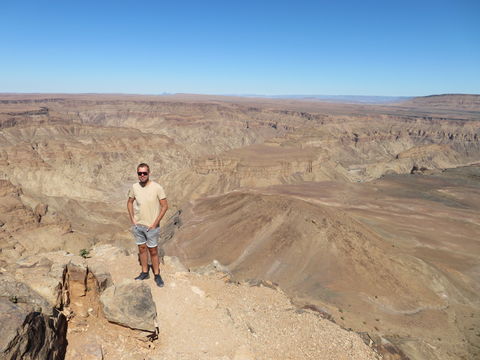 Reisspecialist Bart in de Fish River Canyon