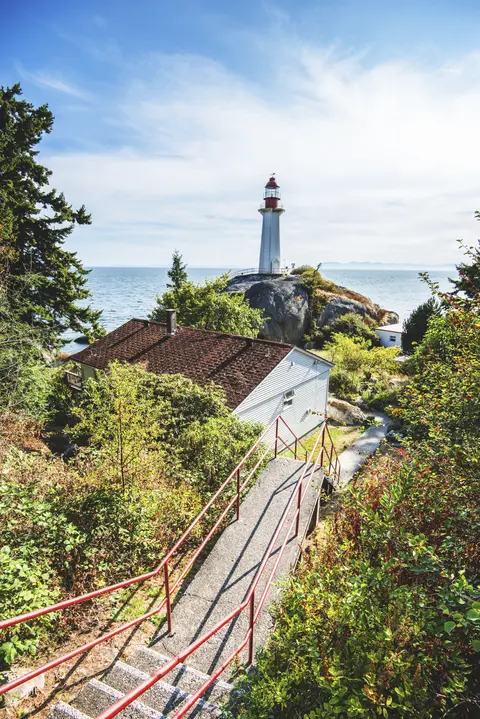 Vuurtoren op Vancouver Island