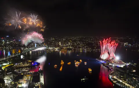 Vuurwerk op Oudejaarsavond