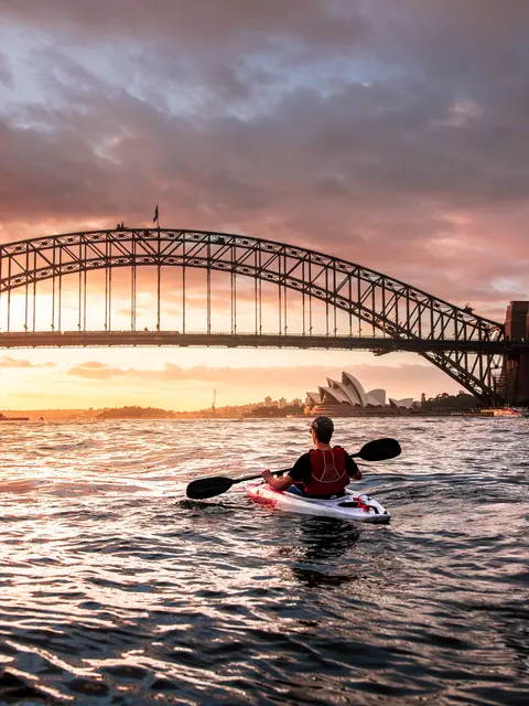 Kajakken in Sydney