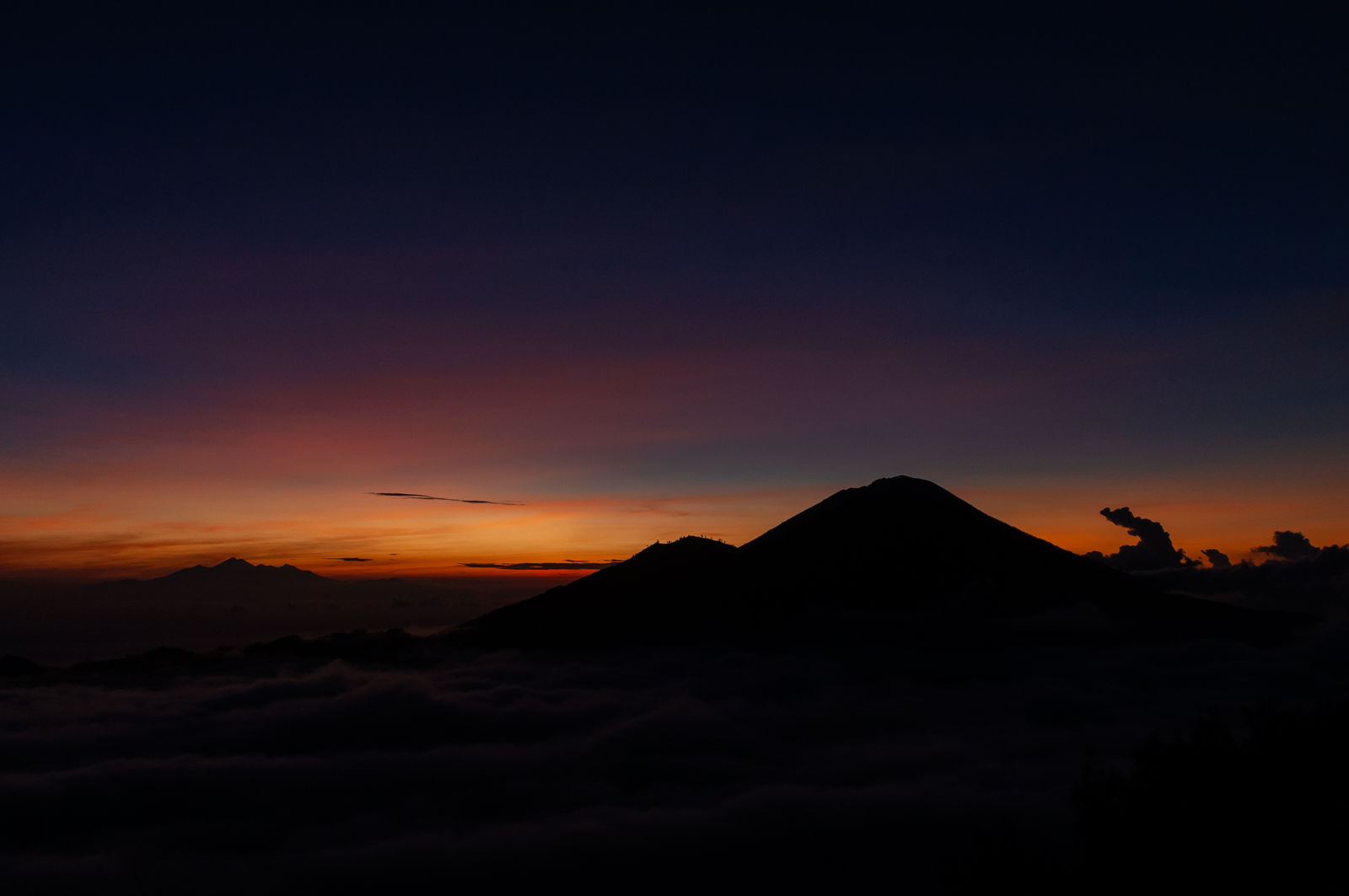 Zosopkomst bij Gunung Batur