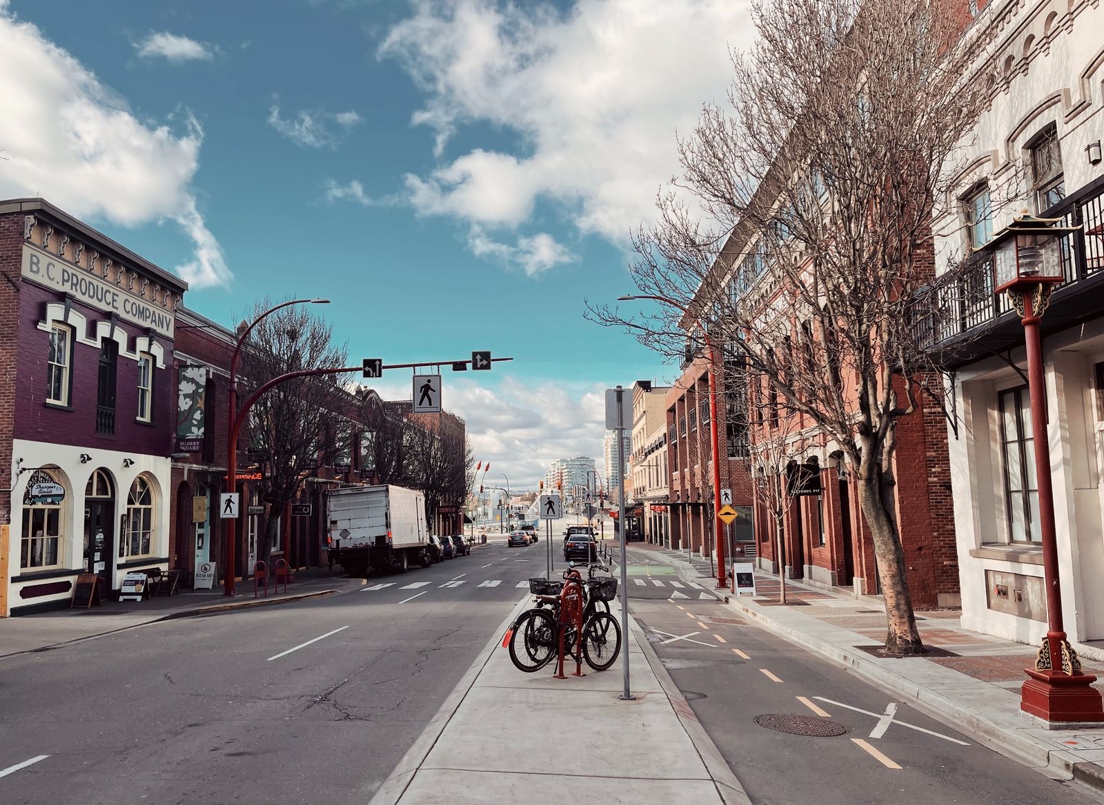 Straat in Victoria West-Canada