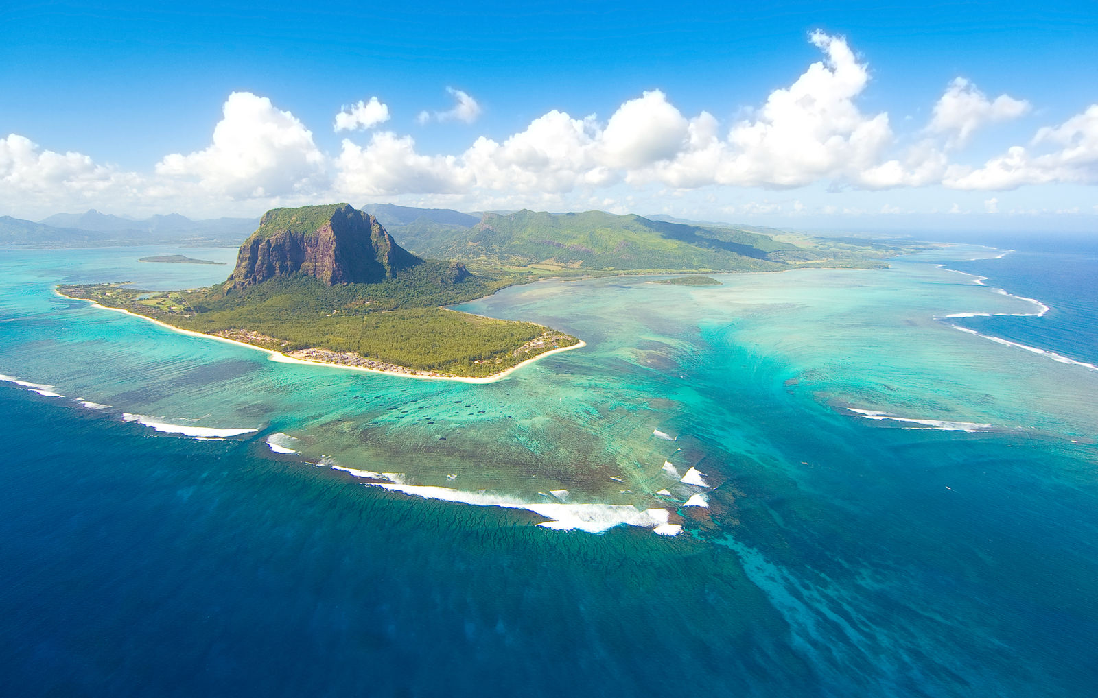 Uitzicht over Mauritius
