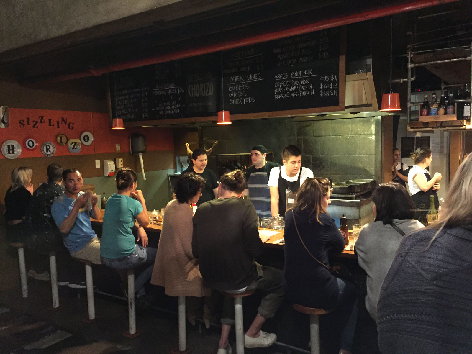 Food market in de wijk Ponsonby in Auckland