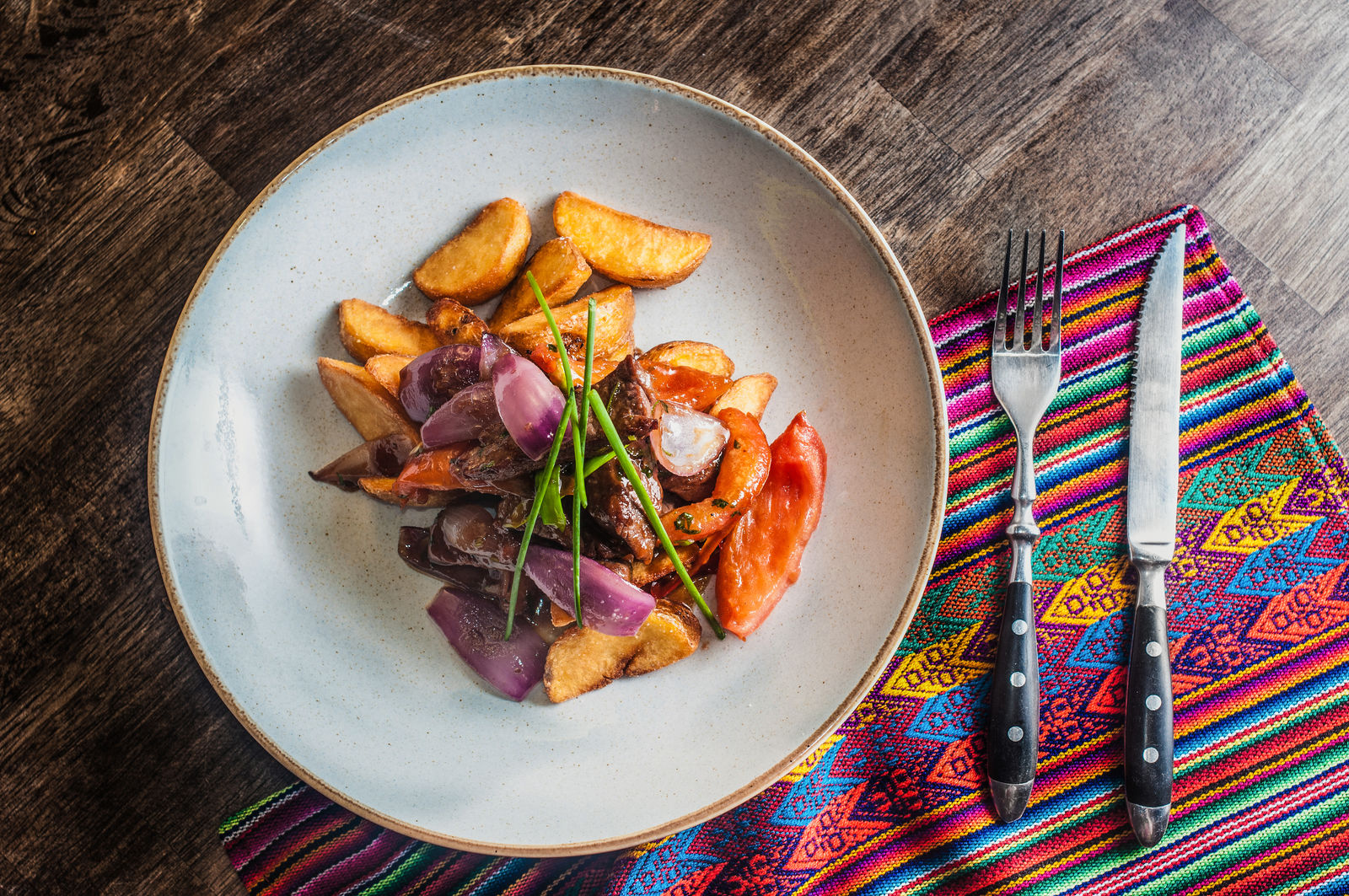 Lomo Saltada Peruaans gerecht