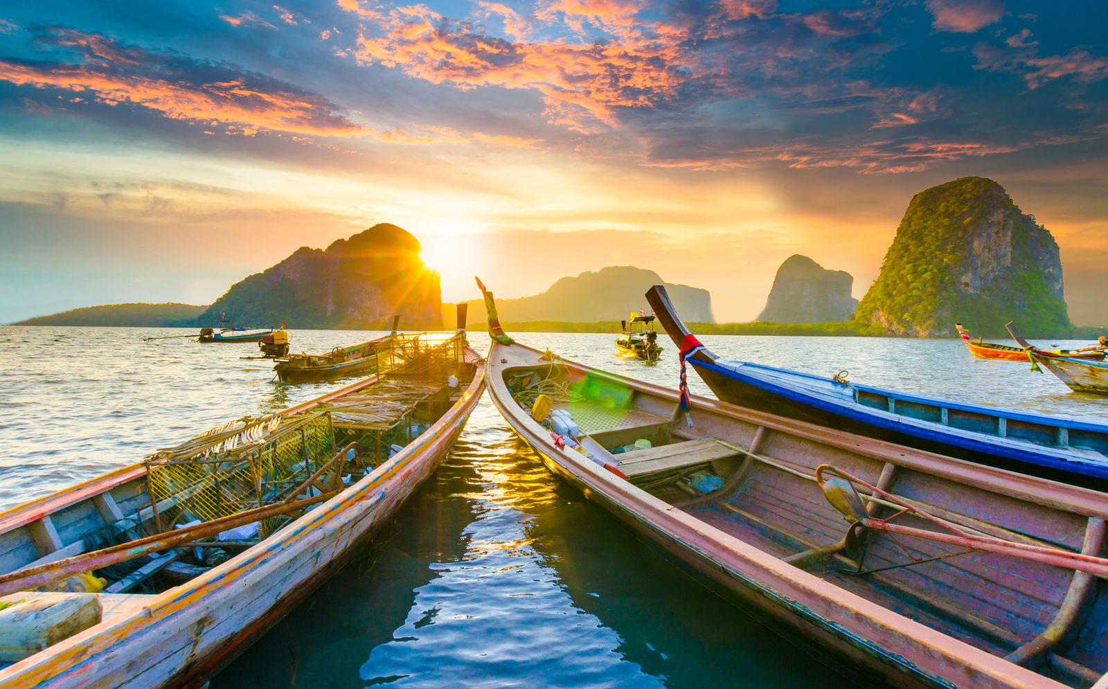 Boten in Zuid-Thailand