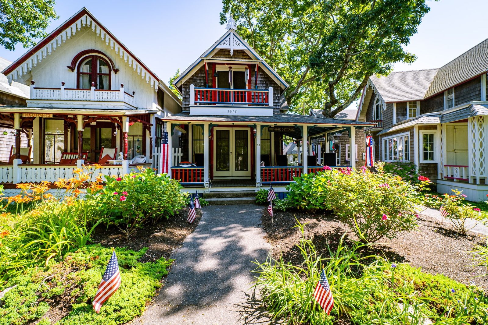 Gingerbread houses op Martha's Vineyard