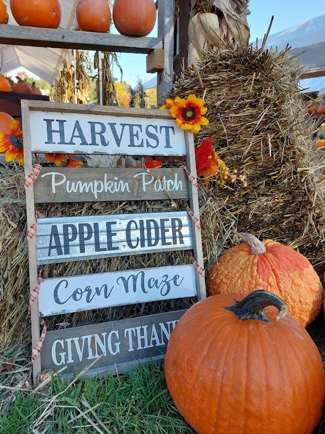 Pompen boerderij in New York State in de herfst