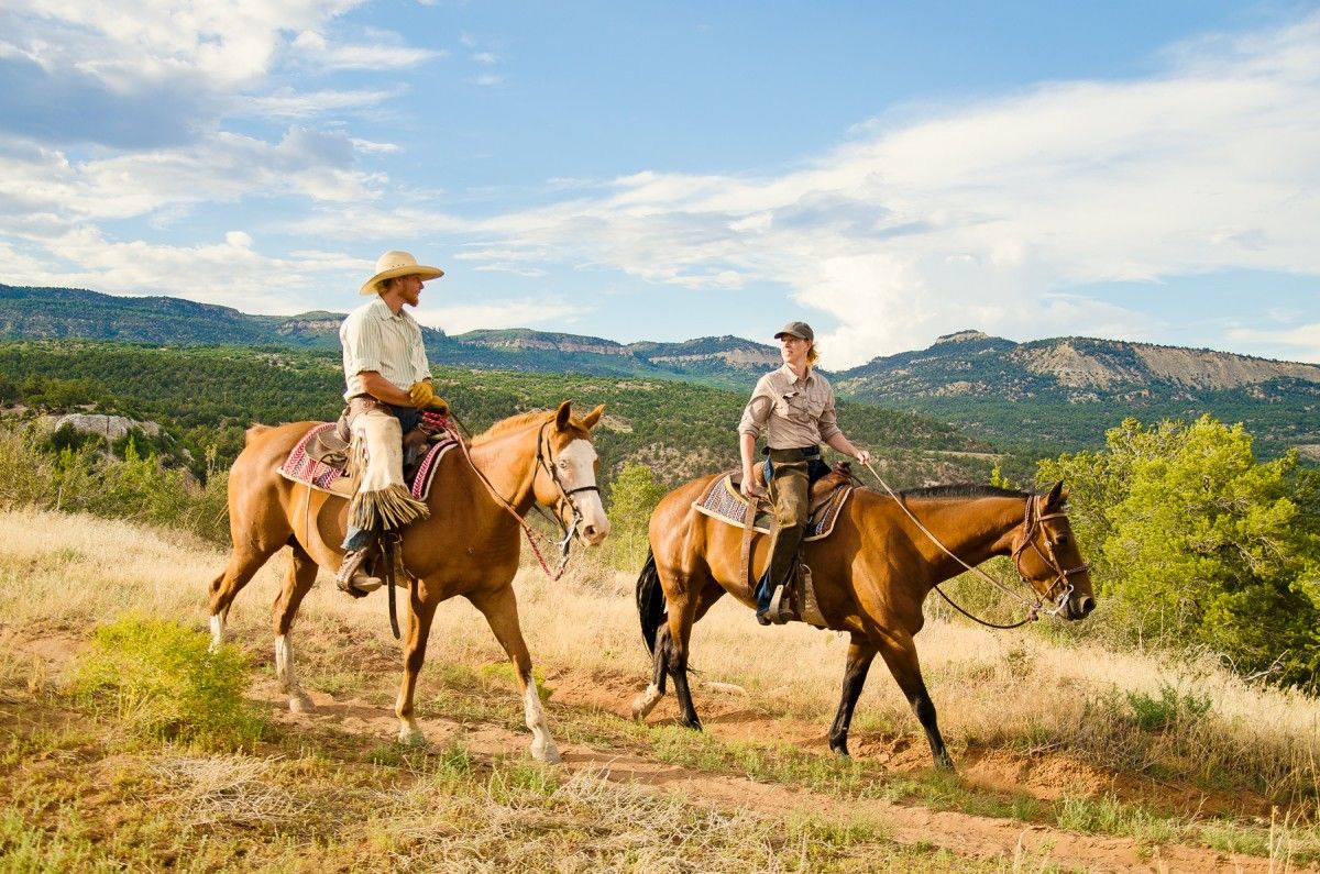 Paardrijden bij Zion Mountain Ranch