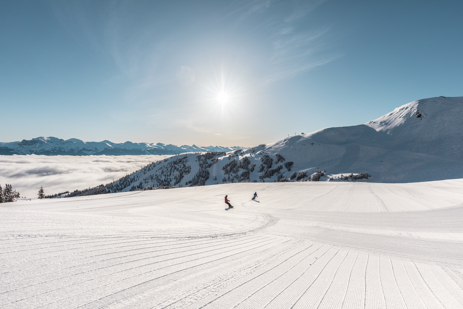 Skiën in Marmot Basin, Jasper
