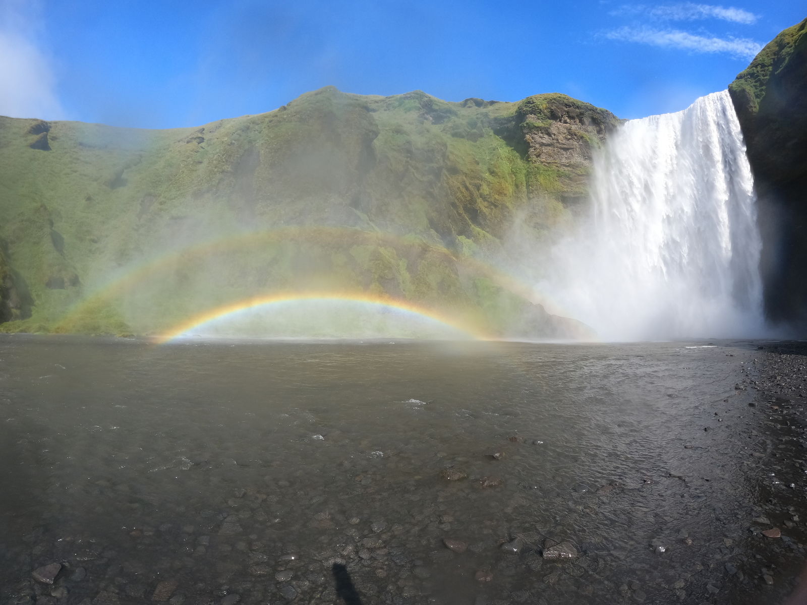 Skogafoss regenboog, IJsland