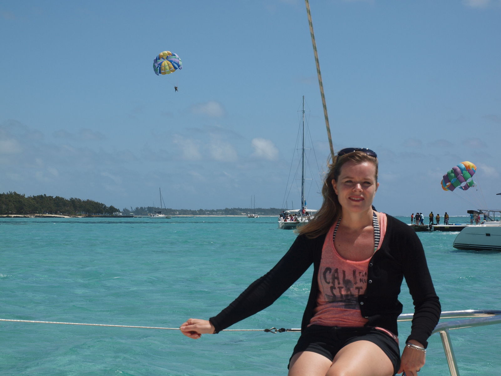 Catamarantocht naar Ile aux Cerfs
