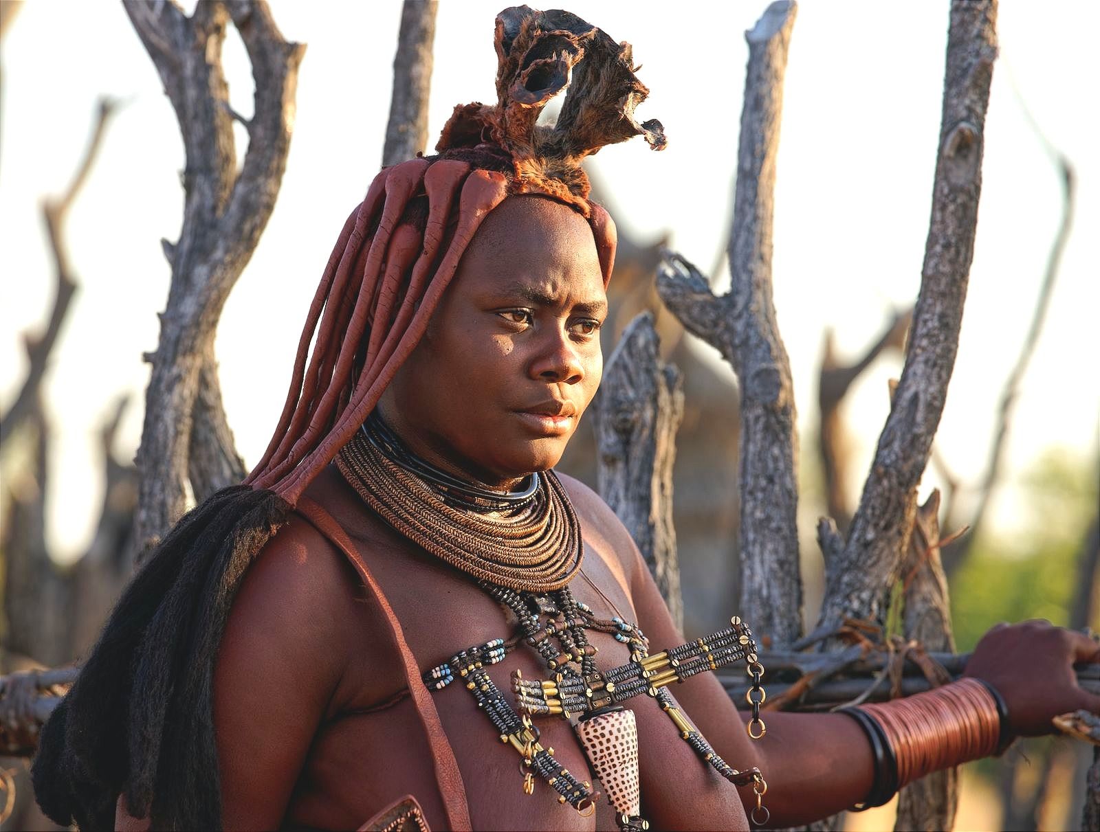 Himba vrouw in Namibië