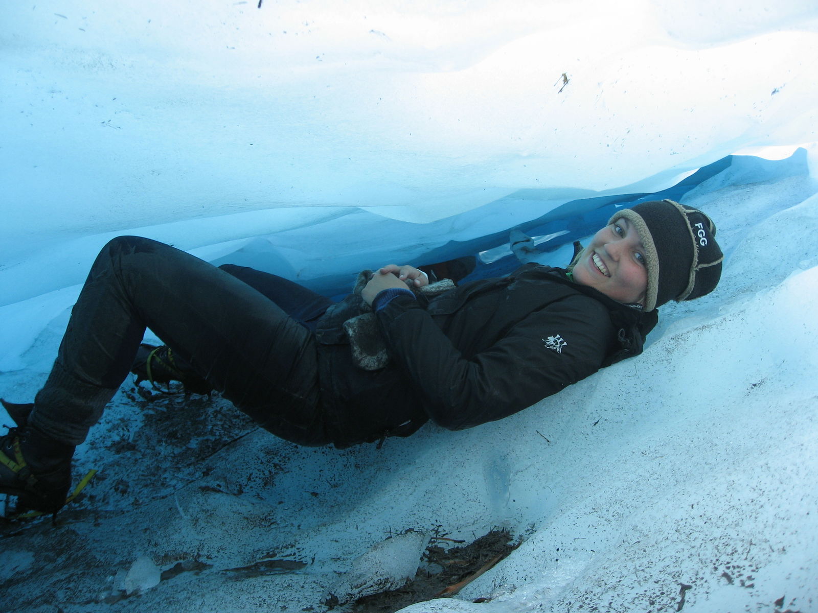 Reisspecialist Stephanie op de Franz Josef gletsjer