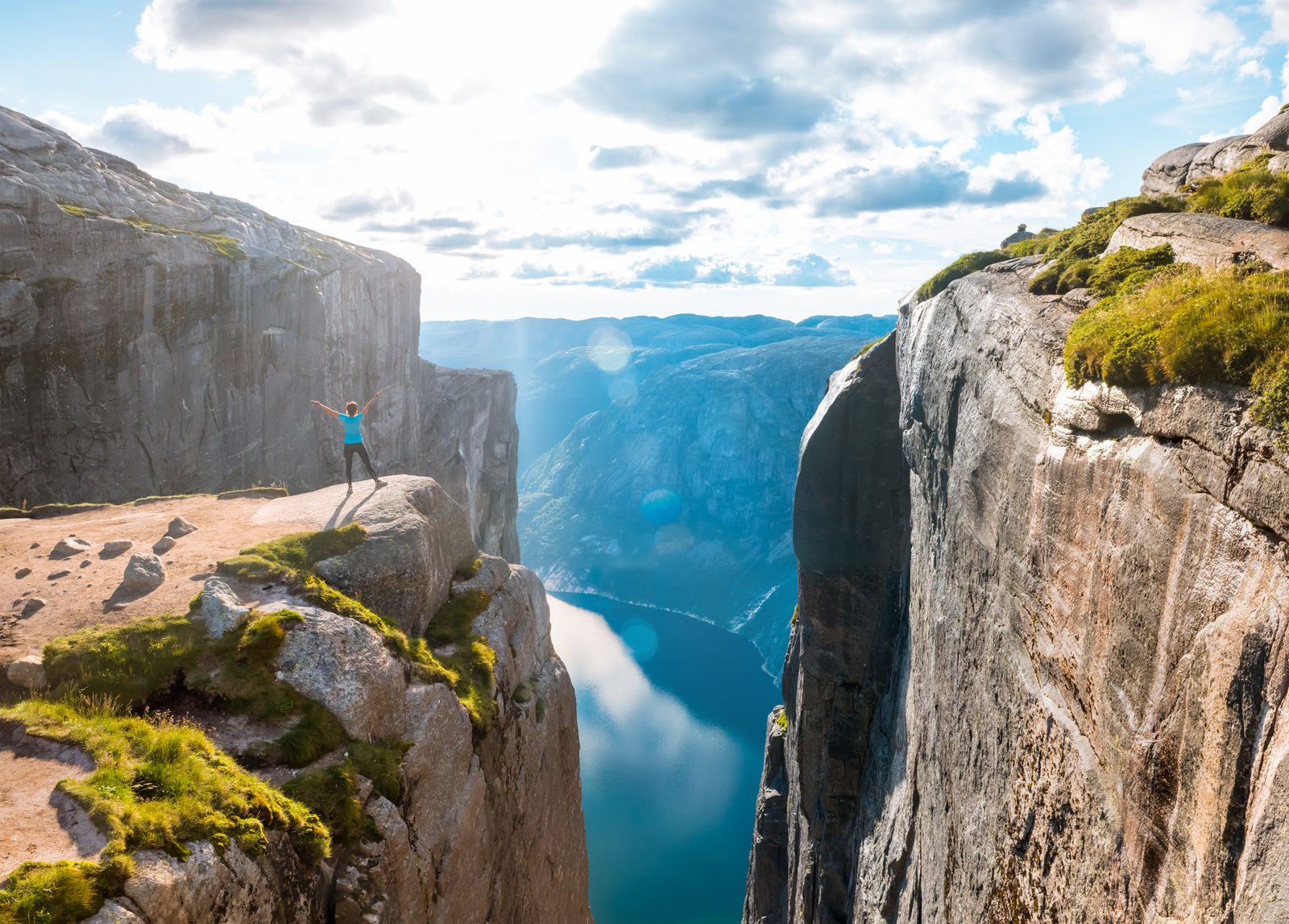 Kjeragbolten in het Lysefjord