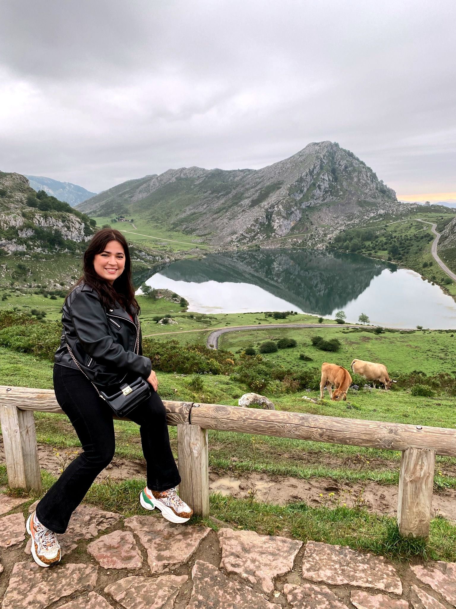 Esmée bij Picos de Europa, het verlengde van de Pyreneeën