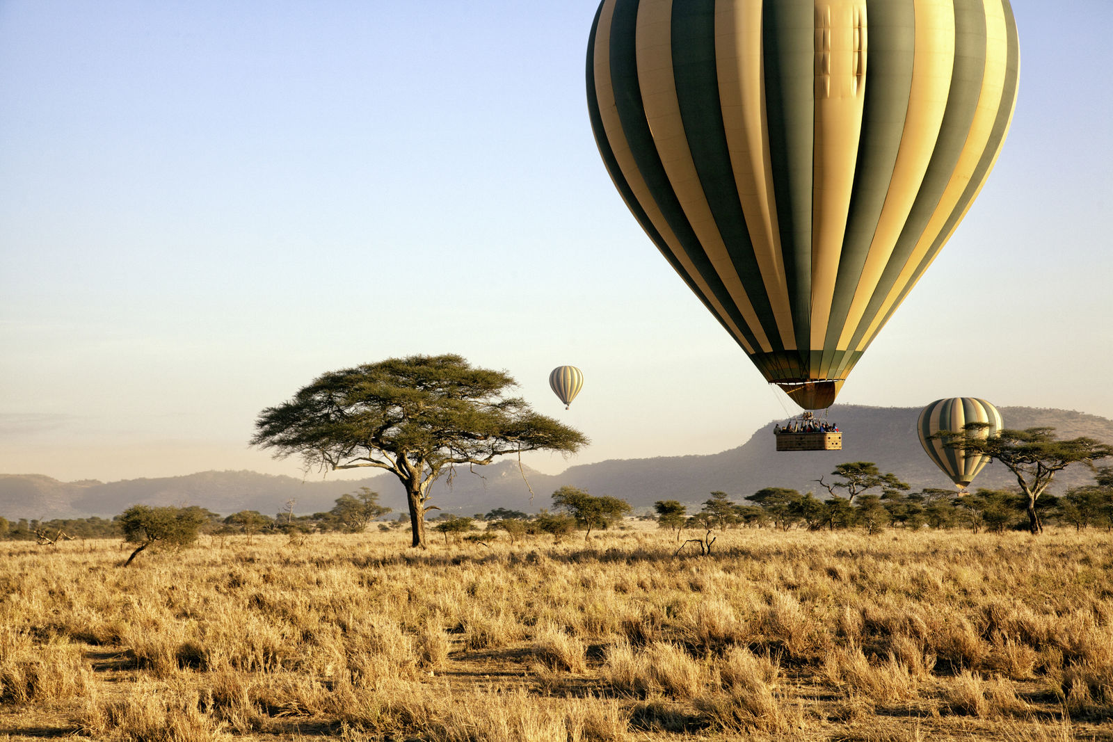 Luchtballon boven de Serengeti