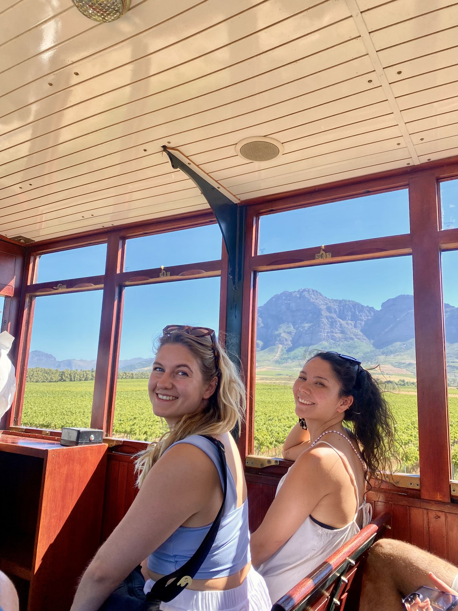 In Franschhoek wijntram